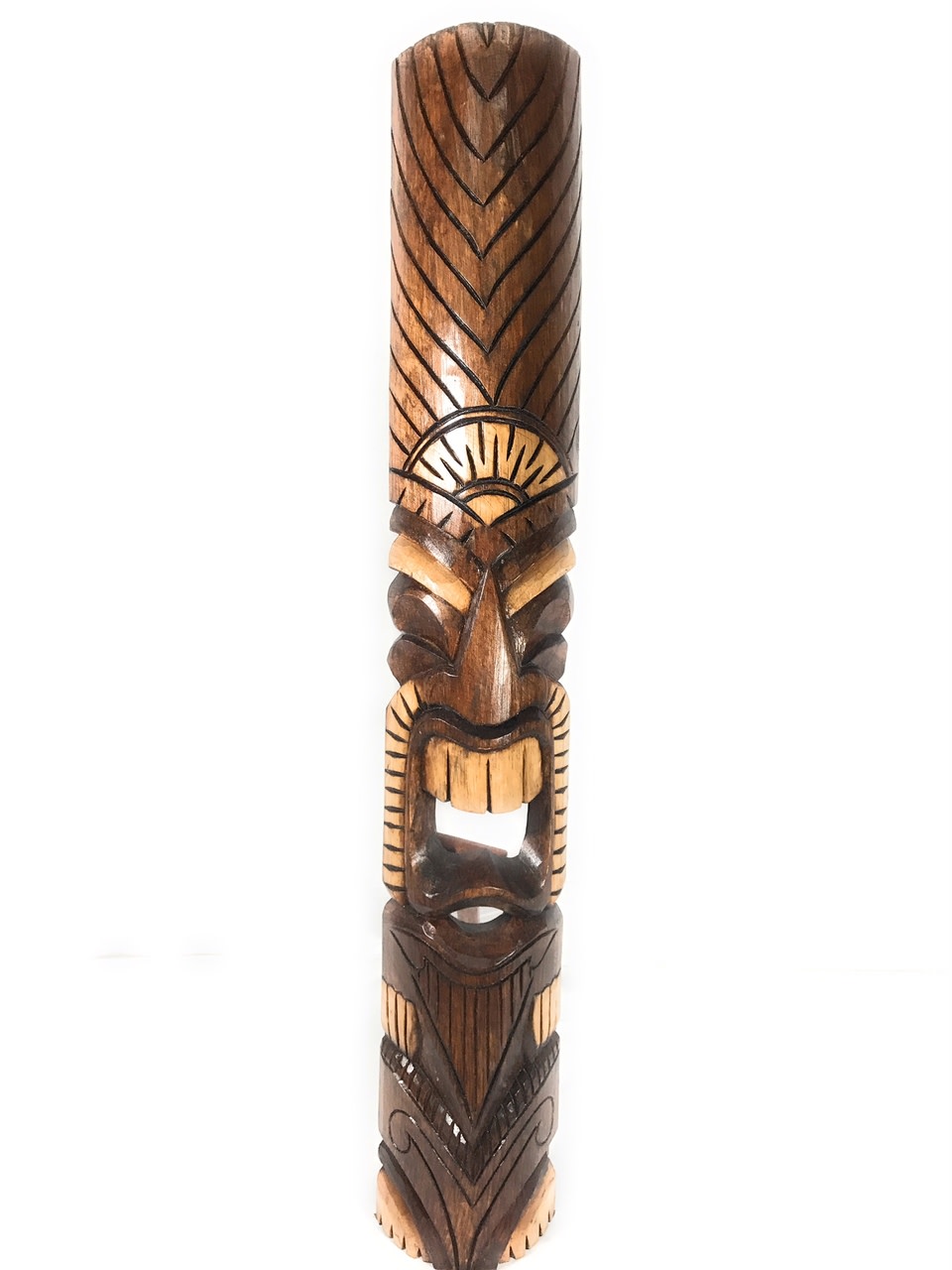 Money Tiki Mask 40" - Hand Carved Antique Finish | #bag15032100 Money Tiki Mask 40" - Hand Carved Antique Finish | #bag15032100